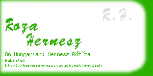 roza hernesz business card